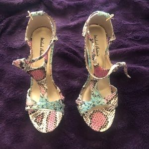 Michael Antonio Snakeskin Pumps